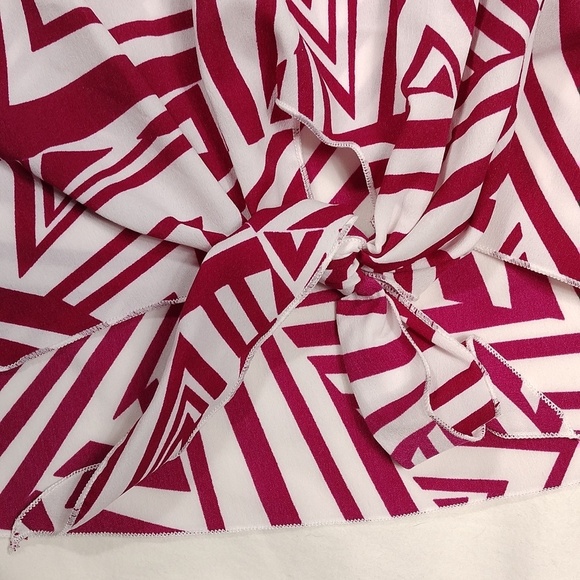 Behind The Seams Womens Geometric Patterned Long Sleeve Top - Picture 3 of 9